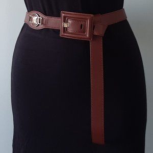 Celine authentic brown leather belt